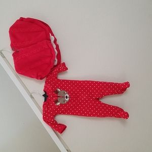 Bundle of 2 Carter's baby girl outfits
